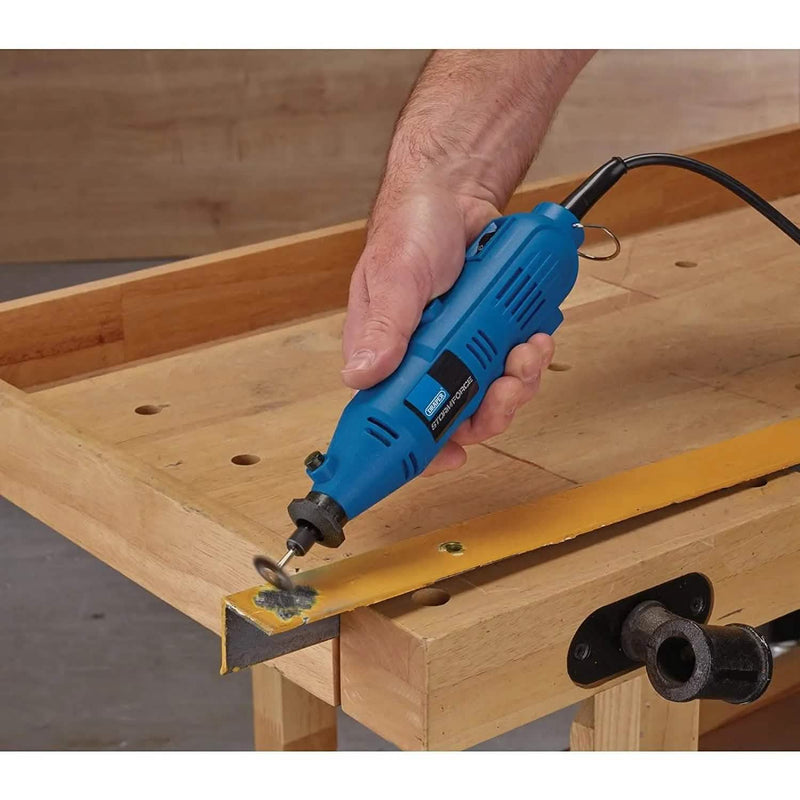 Draper 135W Rotary Multi-Tool 230V Multi Function Hobby Tool + 40pc Accessories - tooltime.co.uk