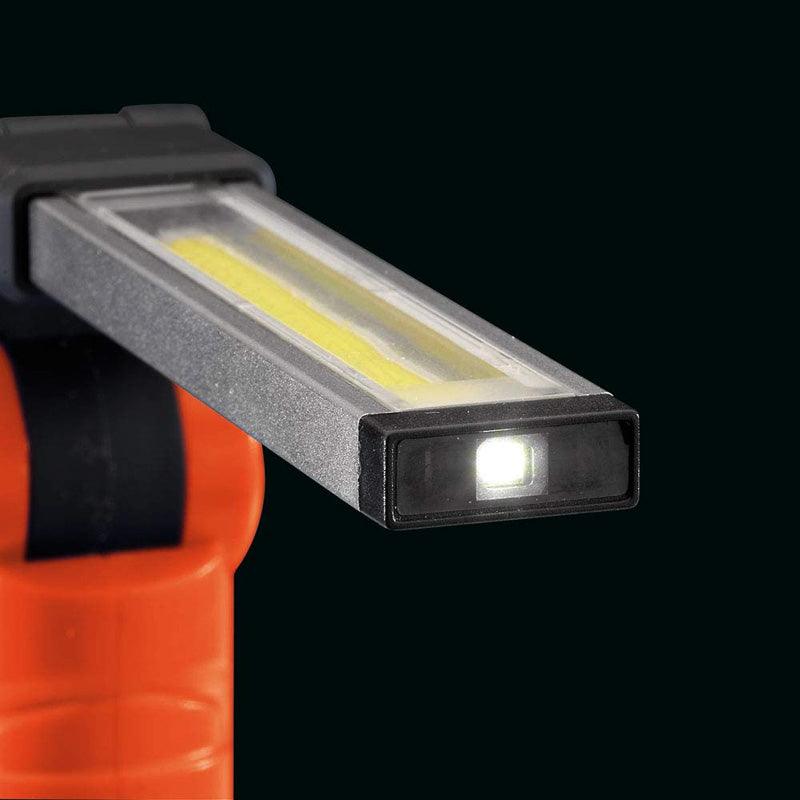 DRAPER 19184 3W USB RECHARGEABLE COB LED INSPECTION LAMP WORK LIGHT & SMD TORCH - tooltime.co.uk