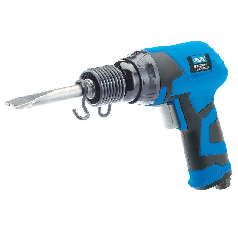 Draper Air Hammer Gun Kit + 4 x Chisel Bits + Needle Descaler Paint Rust Remover - tooltime.co.uk