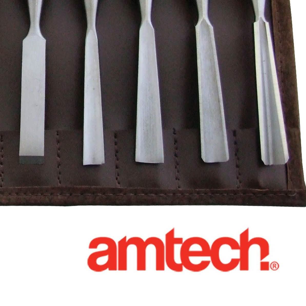 12PC WOOD CARVING CHISEL SET WOODWORKING CHISELS+ STORAGE ROLL 3 YEAR WARRANTY - tooltime.co.uk