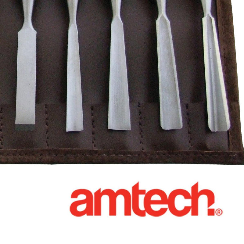 12PC WOOD CARVING CHISEL SET WOODWORKING CHISELS+ STORAGE ROLL 3 YEAR WARRANTY - tooltime.co.uk
