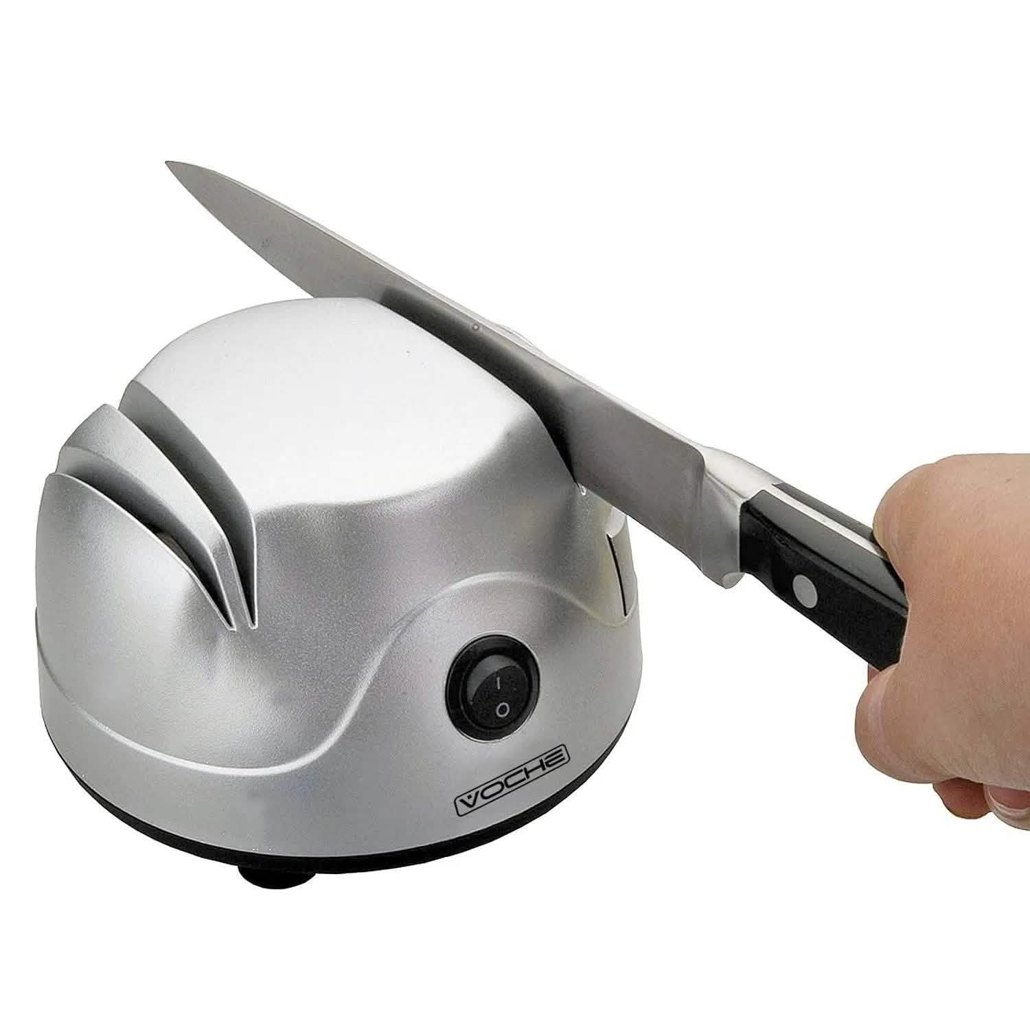 Electric Knife Sharpener Honer Knives Scissors Screwdrivers 2 Stage Sharpening - tooltime.co.uk