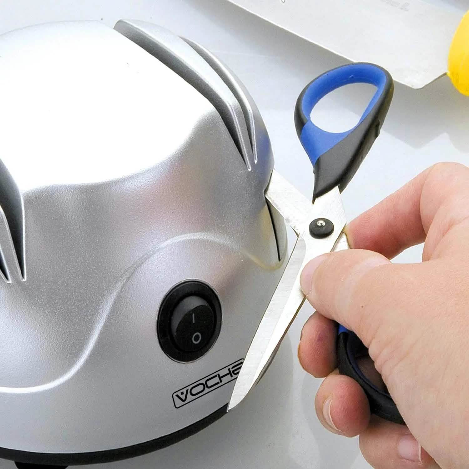 Electric Knife Sharpener Honer Knives Scissors Screwdrivers 2 Stage Sharpening - tooltime.co.uk