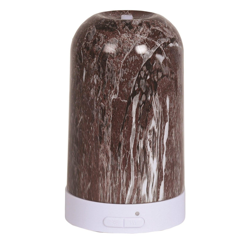 Electric LED Ultrasonic Diffuser Aromatherapy Essential Oil - Red Marble - tooltime.co.uk
