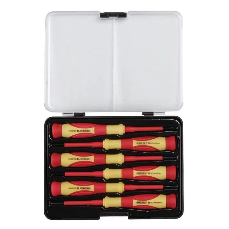 Fully Insulated and Precision Screwdrivers 14pc Set VDE Approved Draper 28028 - tooltime.co.uk