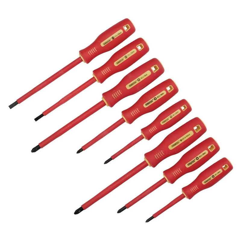 Fully Insulated and Precision Screwdrivers 14pc Set VDE Approved Draper 28028 - tooltime.co.uk