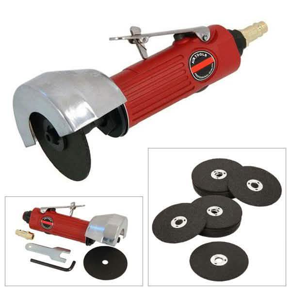 3"(75Mm) Air Cut Off Tool + 21 X Metal Cutting Discs