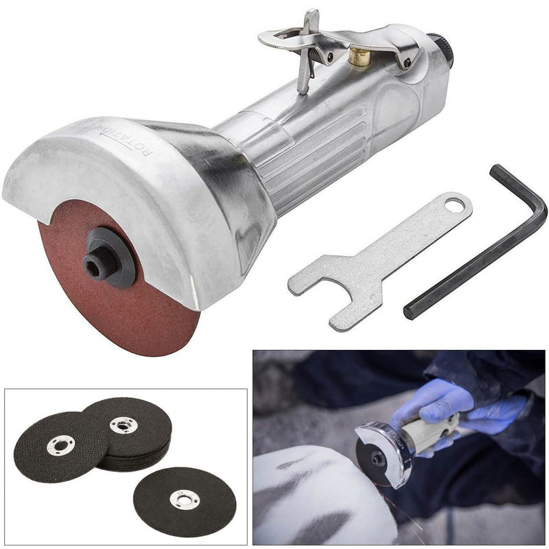 3" (75Mm) Pneumatic Air Cut Off Tool +11 X Metal Cutting Discs Lifetime Warranty