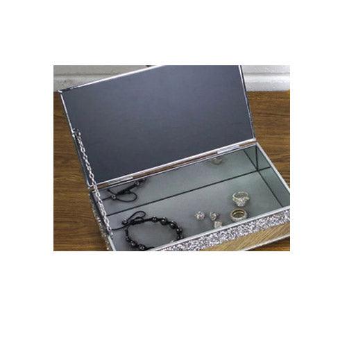 Mirror Crystal Jewellery Box 24cm - tooltime.co.uk