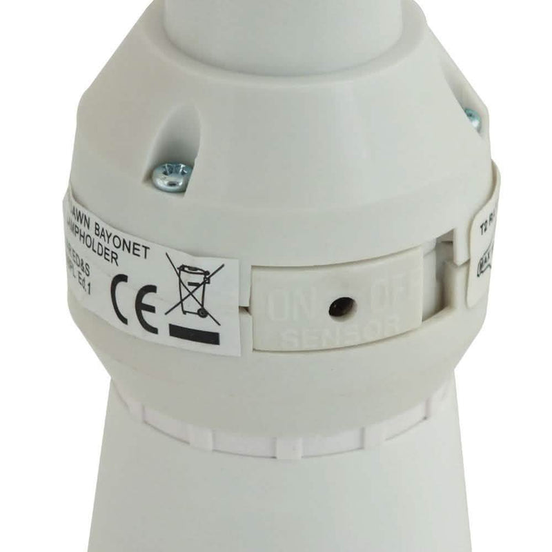 4 PACK AUTOMATIC DUSK / DAWN LAMP HOLDER SECURITY LIGHT BAYONET B22 BULB ADAPTOR - tooltime.co.uk