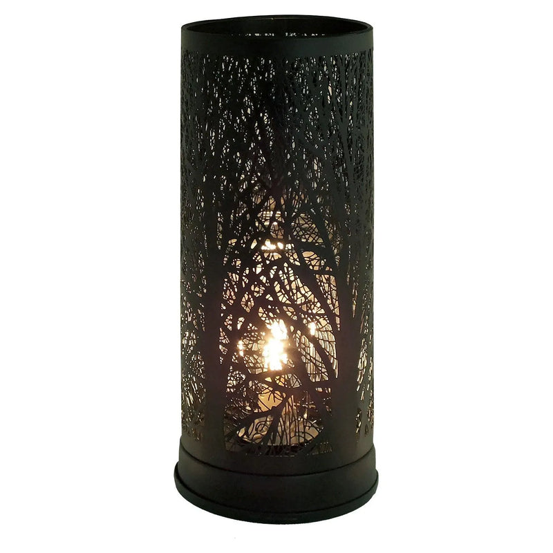 Oil Burner Wax Tart Melter Aroma Fragrance Diffuser Touch Lamp Black Forest Tree - tooltime.co.uk