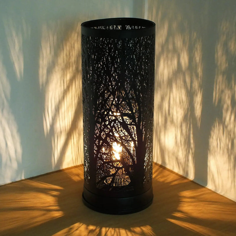 Oil Burner Wax Tart Melter Aroma Fragrance Diffuser Touch Lamp Black Forest Tree - tooltime.co.uk