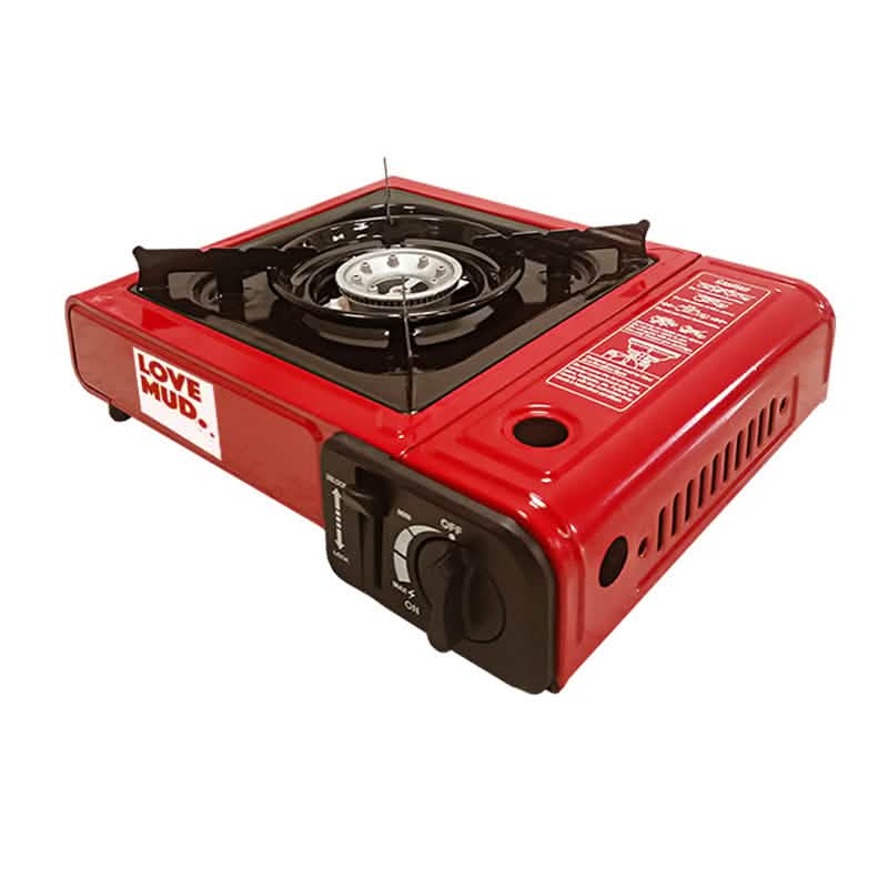 Camping Stove Butane Gas Outdoor Portable BBQ Cooker Piezo Ignition & Carry Case