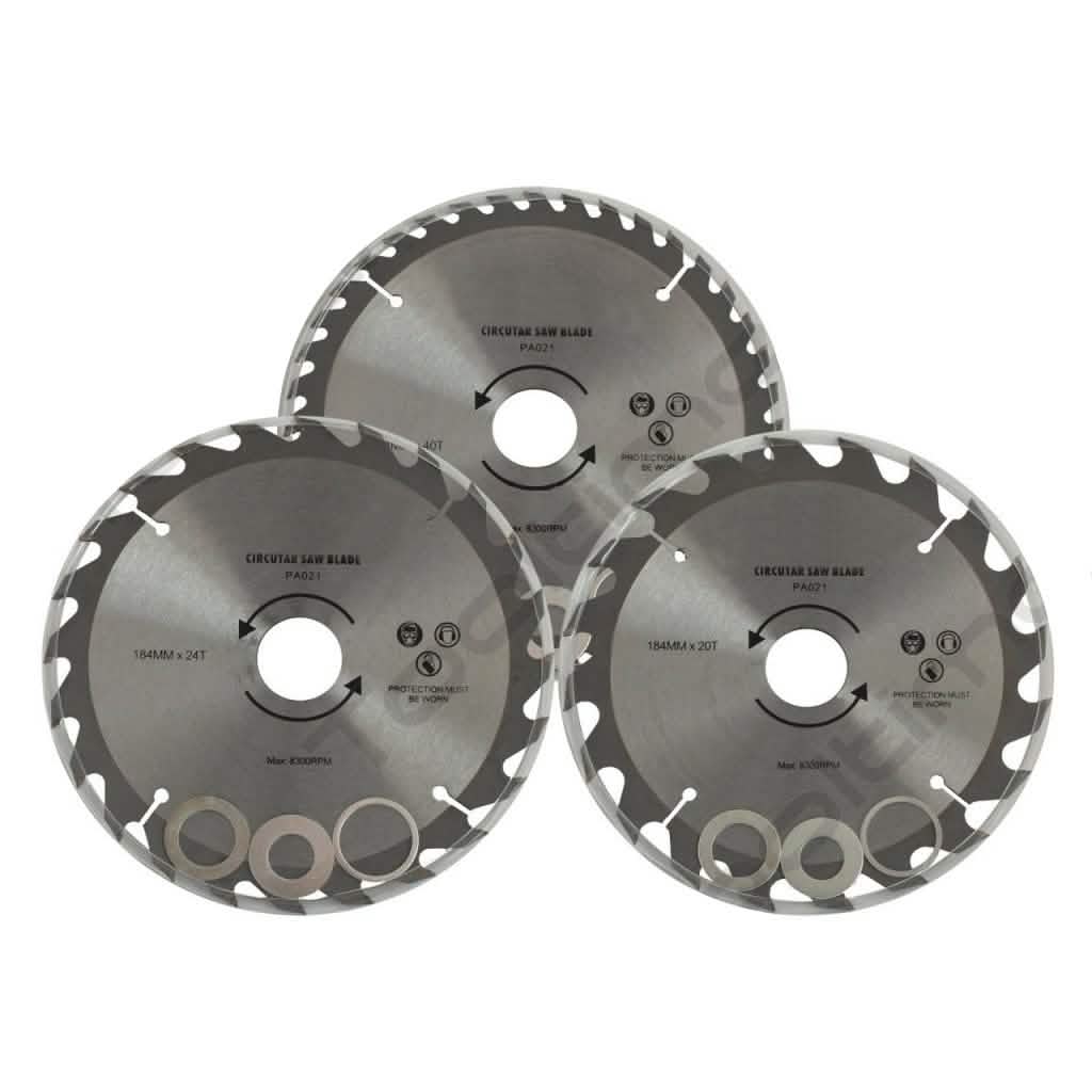 AMTECH 185MM CIRCULAR SAW 1300W 230V 0-45° BEVEL + 4 x TCT BLADES 2 YR WARRANTY - tooltime.co.uk