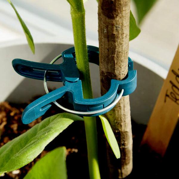 Pack of 20 Reuseable Garden Plant Support Spring Clips - tooltime.co.uk
