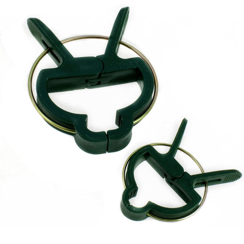 Pack of 20 Reuseable Garden Plant Support Spring Clips - tooltime.co.uk