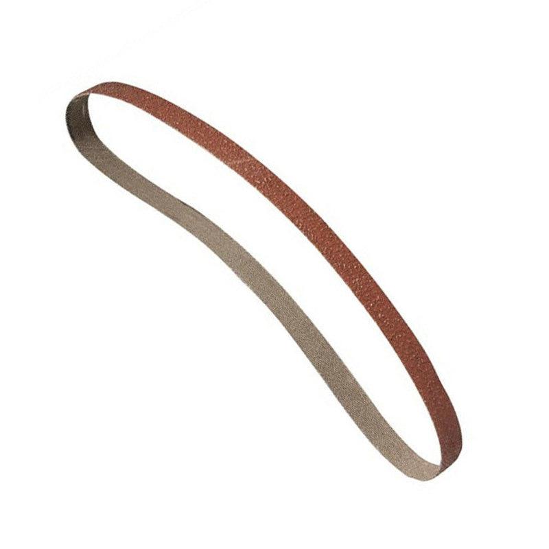 Pack of 40 Assorted Grit Aluminium Oxide Power File Sanding Belts 457mm x 13mm - tooltime.co.uk