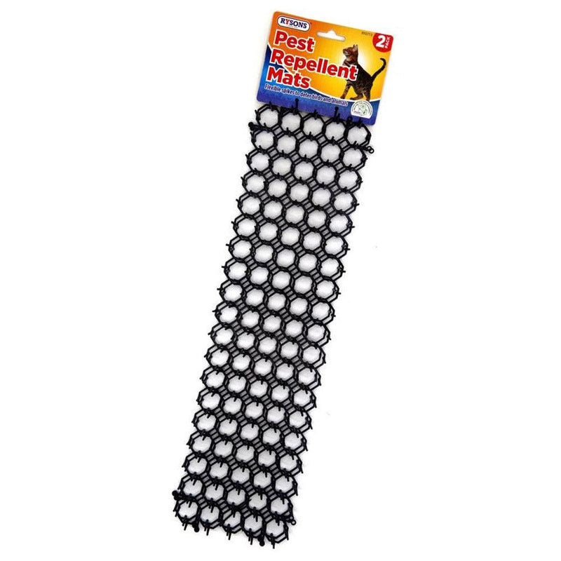 Pack of 6 Pest Repellent Mats | Plastic Cat, Dog and Bird Deterrent Spikes - tooltime.co.uk