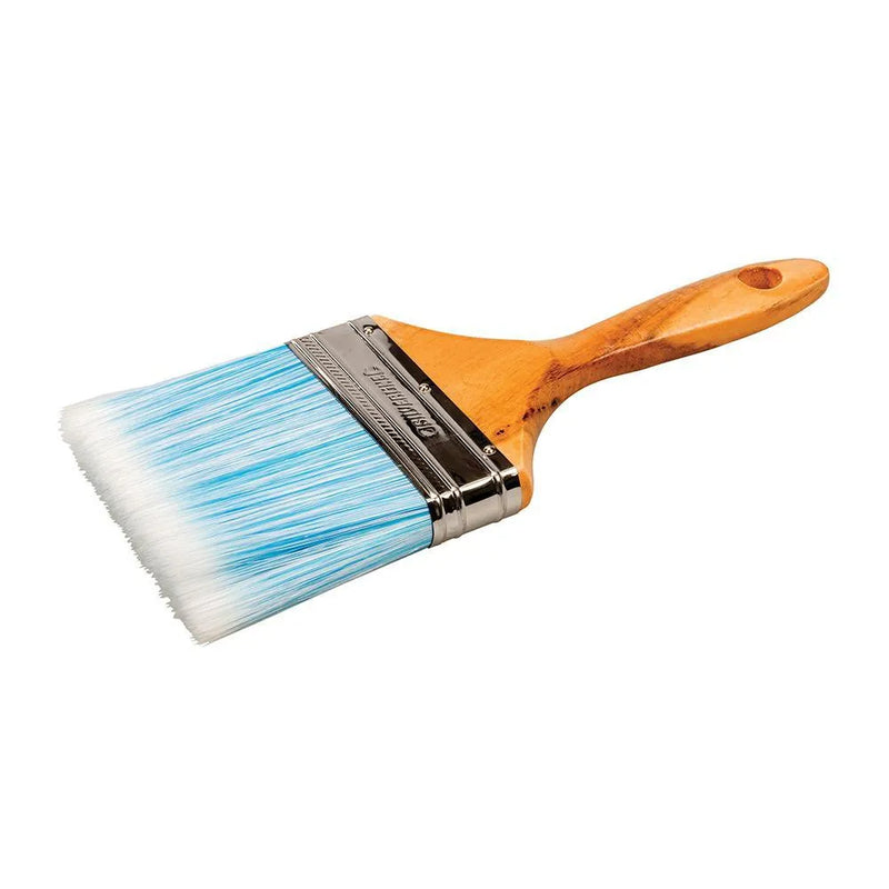 Paint Brush - Synthetic Bristles - Wood Handle - tooltime.co.uk