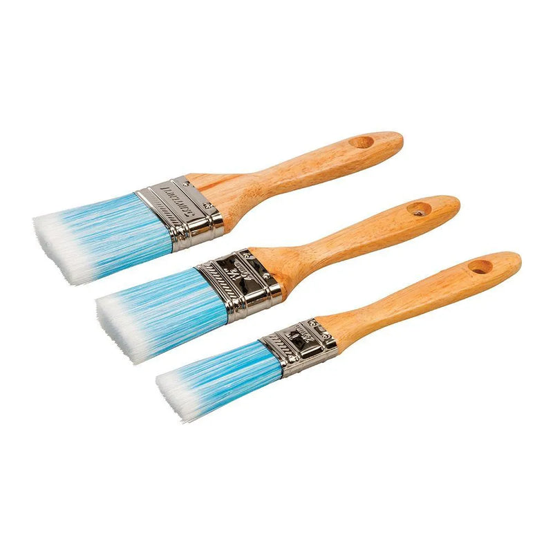 Paint Brush - Synthetic Bristles - Wood Handle - tooltime.co.uk