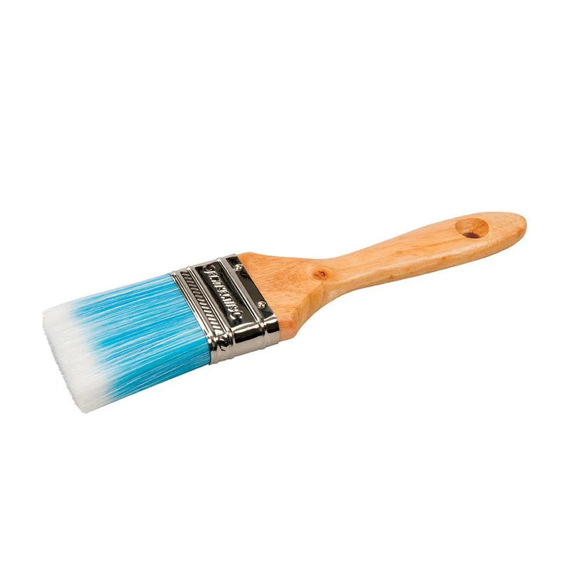 Paint Brush - Synthetic Bristles - Wood Handle - tooltime.co.uk