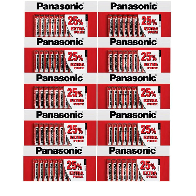 Panasonic AAA AA Batteries Zinc Carbon 1.5v Expiry Date 2025 - tooltime.co.uk