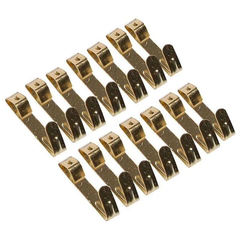 Picture Hanging Kit | Brass Hooks Nails Spirit Level Picture Wire - tooltime.co.uk