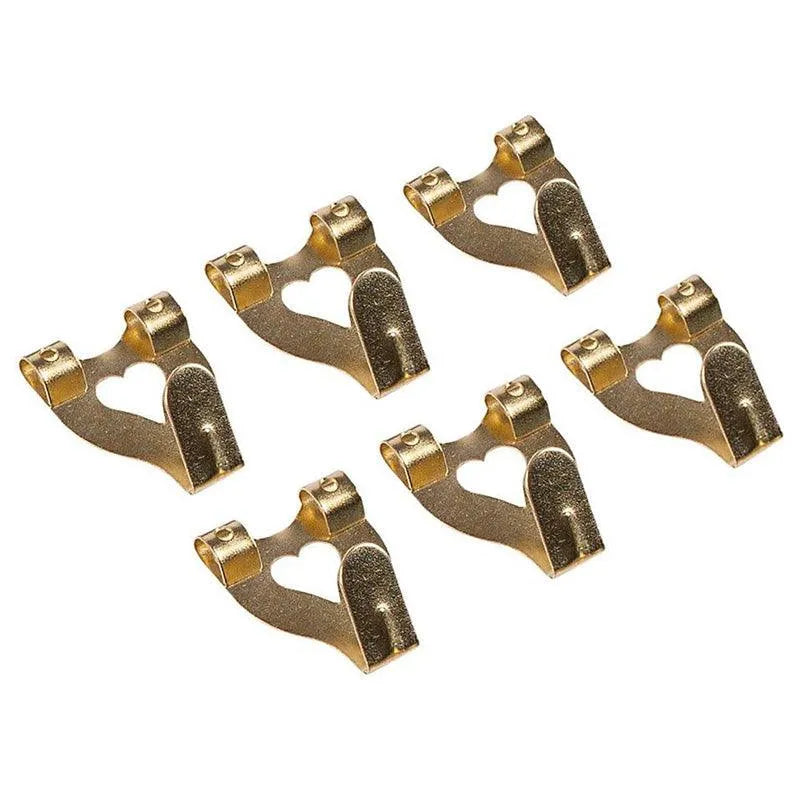 Picture Hanging Kit | Brass Hooks Nails Spirit Level Picture Wire - tooltime.co.uk