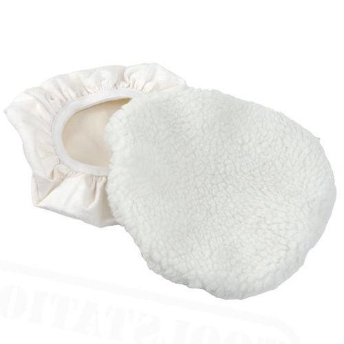Polishing Bonnets Pads Car Van Valeting Polisher Buffer Lambswool Terry (6pc) - tooltime.co.uk