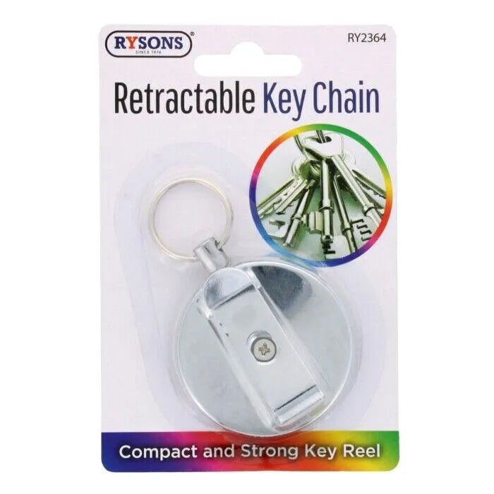 Retractable Key Chain ID Card Badge Holder - tooltime.co.uk