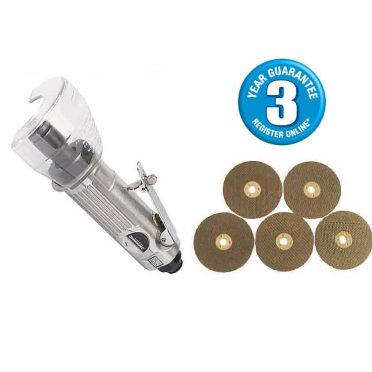 3" Air Cut Off Tool Grinder Cutter Tools + 5 Cutting Discs 3Yr Warranty