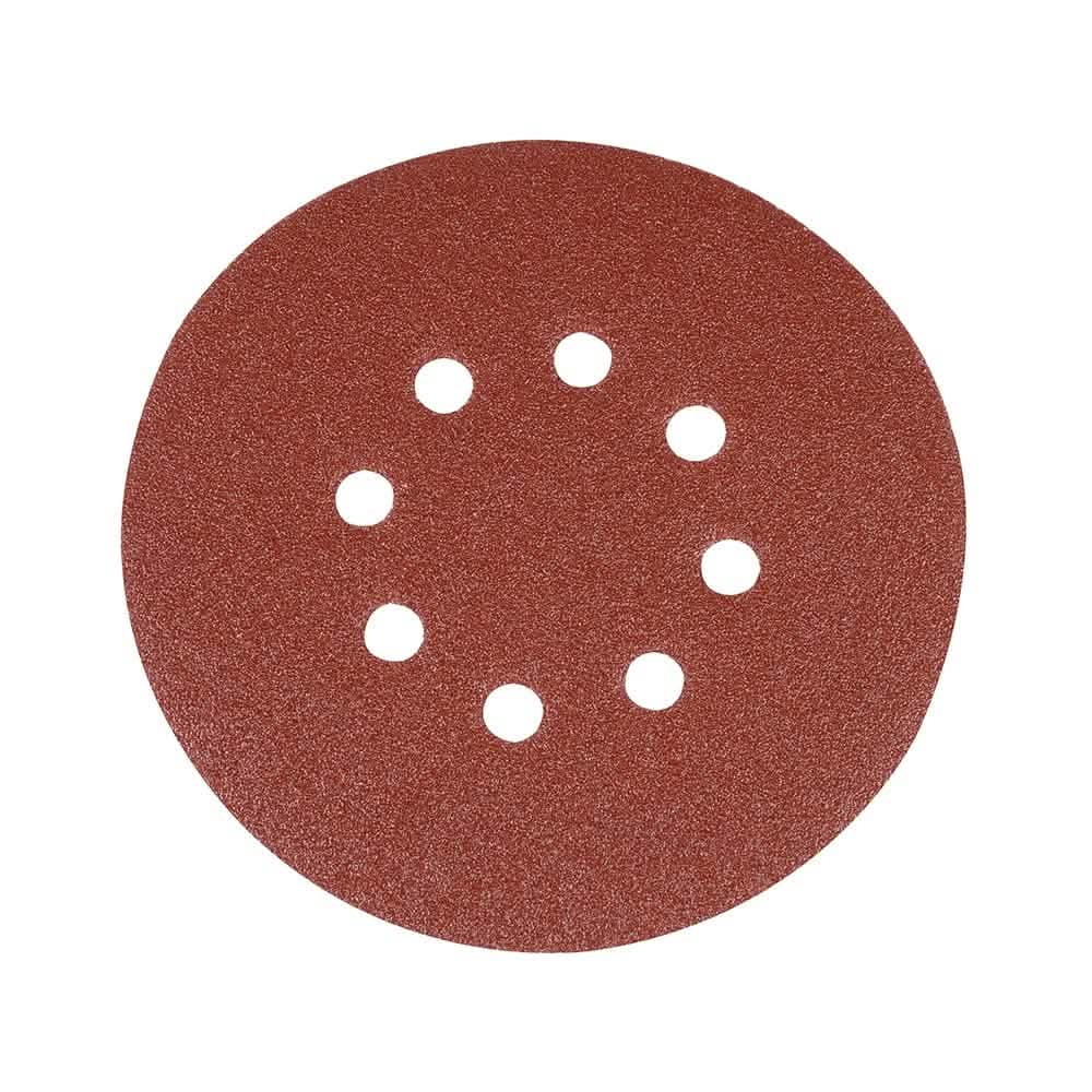 Silverline 80 GRIT HOOK & LOOP DISCS PUNCHED 150MM 10PK 783148