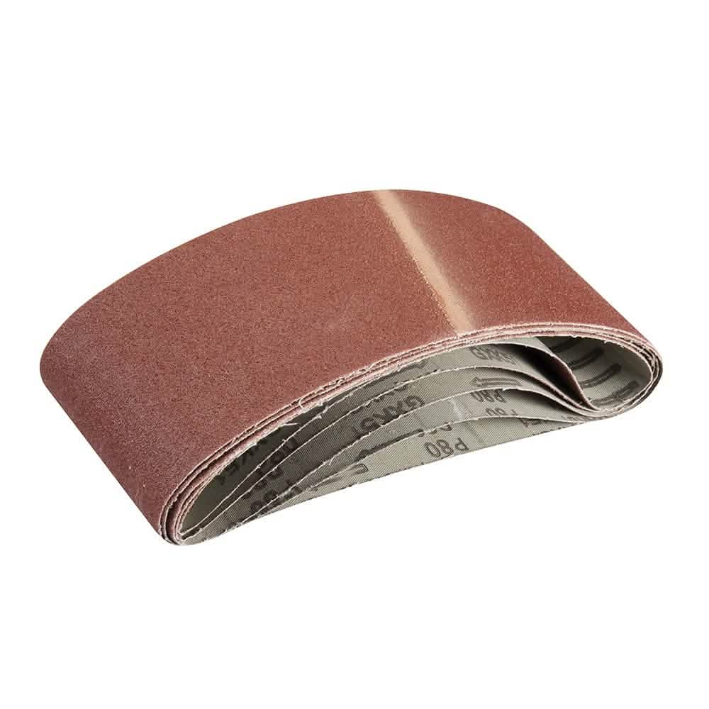 Silverline 80 GRIT SANDING BELTS 100 X 610MM 5PK 363320