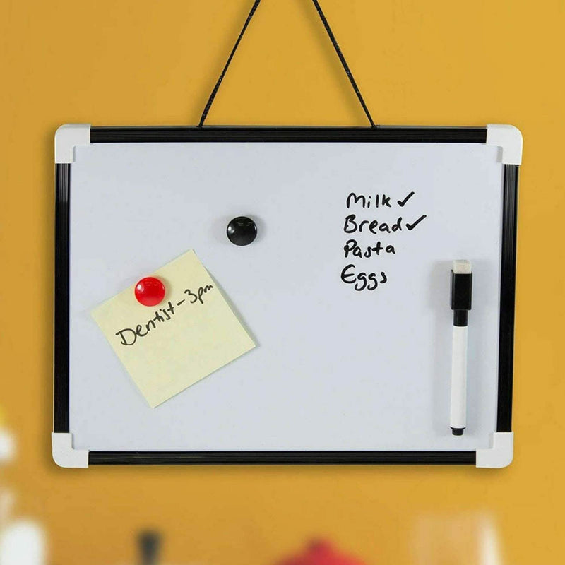 tooltime A4 White Board Dry Wipe Magnetic Mini Office Notice Memo Whiteboard Pen & Eraser