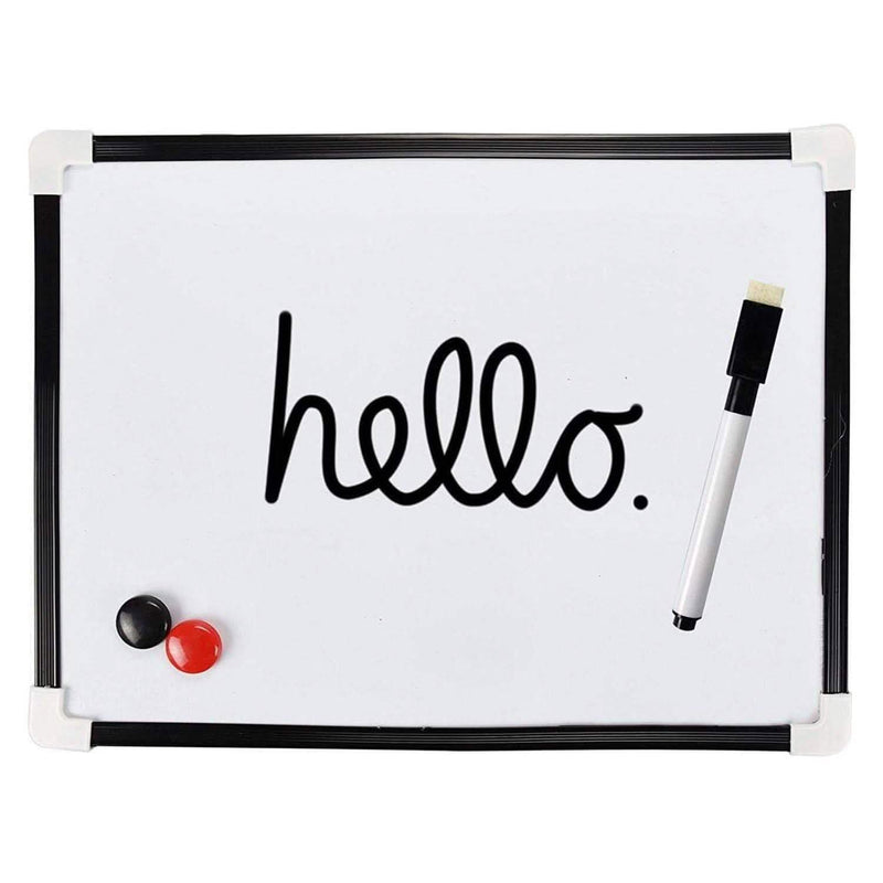 tooltime A4 White Board Dry Wipe Magnetic Mini Office Notice Memo Whiteboard Pen & Eraser