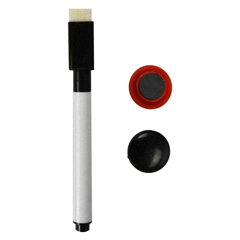 tooltime A4 White Board Dry Wipe Magnetic Mini Office Notice Memo Whiteboard Pen & Eraser