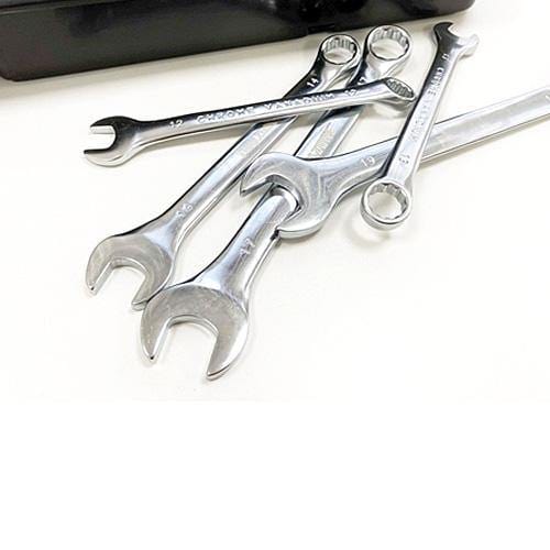 tooltime Spanners 32PC FULLY POLISHED CRV COMBINATION SPANNER STUBBY WRENCH SET METRIC & IMPERIAL