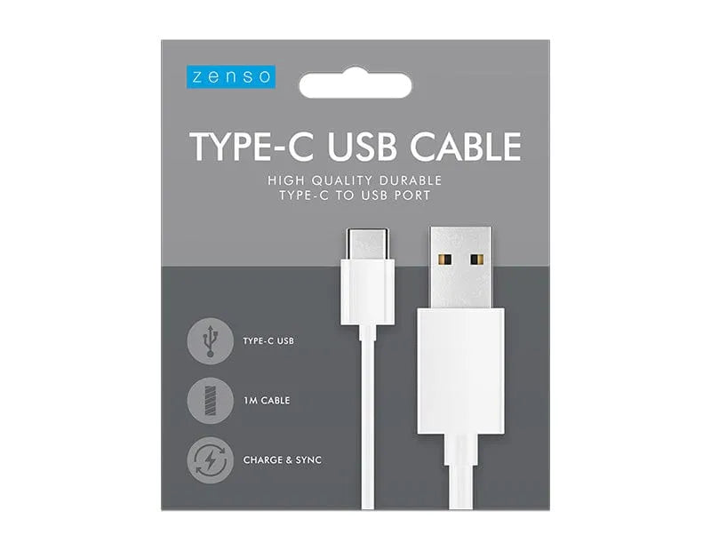 tooltime Type C USB Cable 1m Type C USB Cable Fast Charging Universal Phone Charger Data Sync Lead Type-C