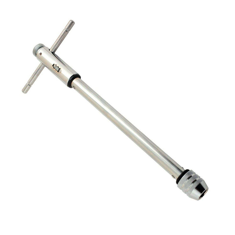255mm REVERSIBLE T BAR HANDLE LONG REACH RATCHET TAP & DIE WRENCH M3-M8 - tooltime.co.uk